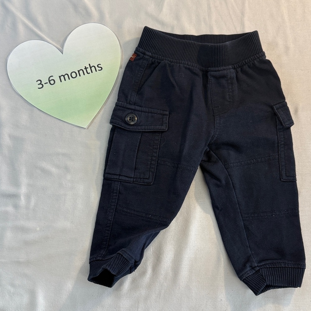 Tea - Navy Cargo style jogger Pants